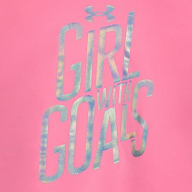 Girls 4-6 Under Armour "Girl With Goals" Short Sleeve Graphic Tee