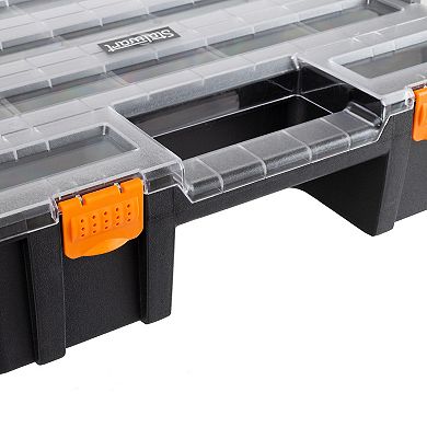 Stalwart 52 Customizable Compartment 3-in-1 Tool Box Organizer