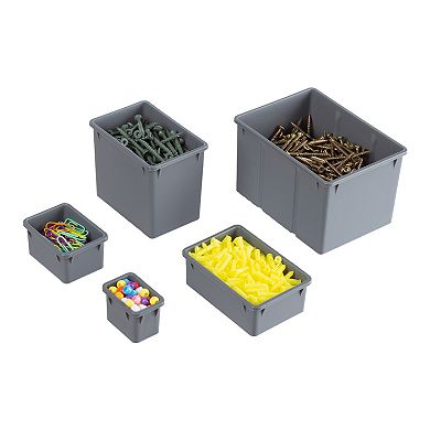 Stalwart 52 Customizable Compartment 3-in-1 Tool Box Organizer