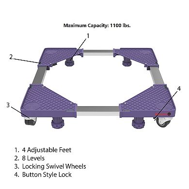Stalwart Multipurpose Locking Swivel Wheel Dolly