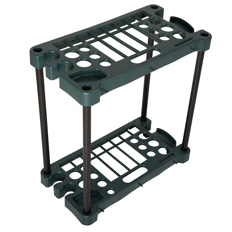 Garden Tool Organizer 23-inch-long Utility Rack Holds up to 30 Yard Tools to Maximize Floor Space 