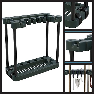 Stalwart Garden Tool Organizer Rolling Utility Cart