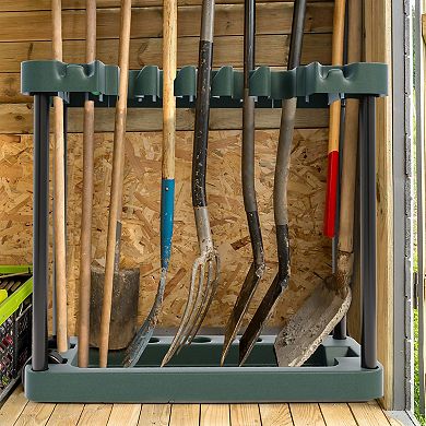 Stalwart Garden Tool Organizer Rolling Utility Cart