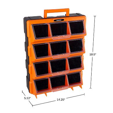 Stalwart 12-Bin Storage Drawer Organizer