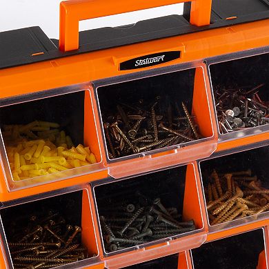 Stalwart 12-Bin Storage Drawer Organizer