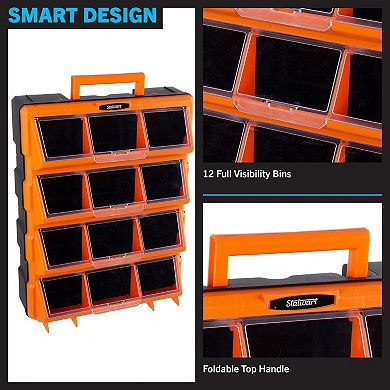 Stalwart 12-Bin Storage Drawer Organizer