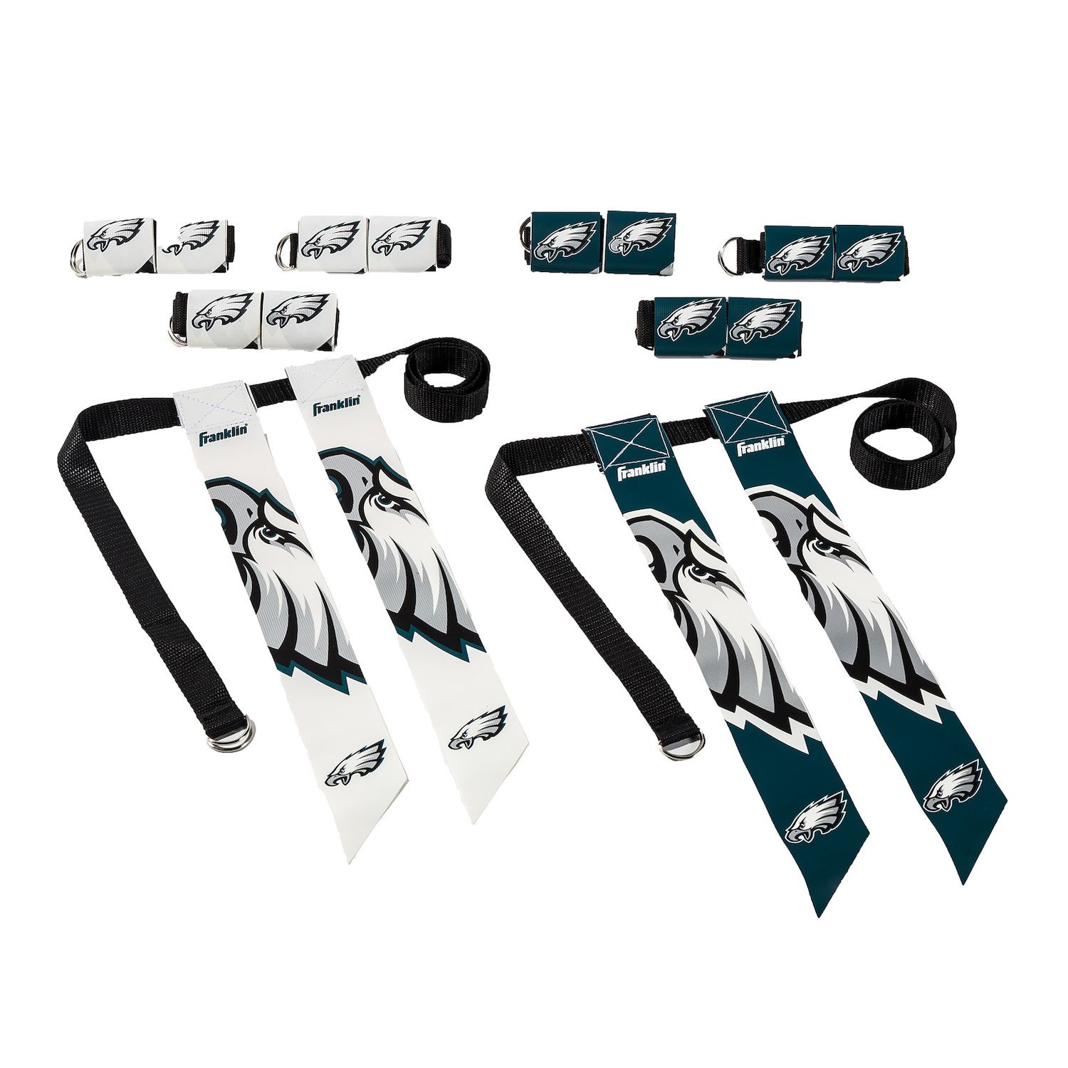 Franklin Sports Miami Dolphins Youth NFL Flag Football Set