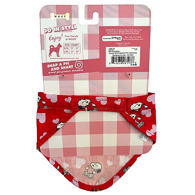 Woof Snoopy & Woodstock Valentine's Day Bandana and Toy Set