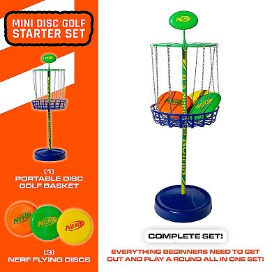 Franklin Sports NERF Disc Golf Starter Set