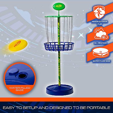 Franklin Sports NERF Disc Golf Starter Set