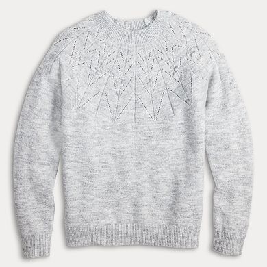 Women's Croft & Barrow® Pointelle Sweater
