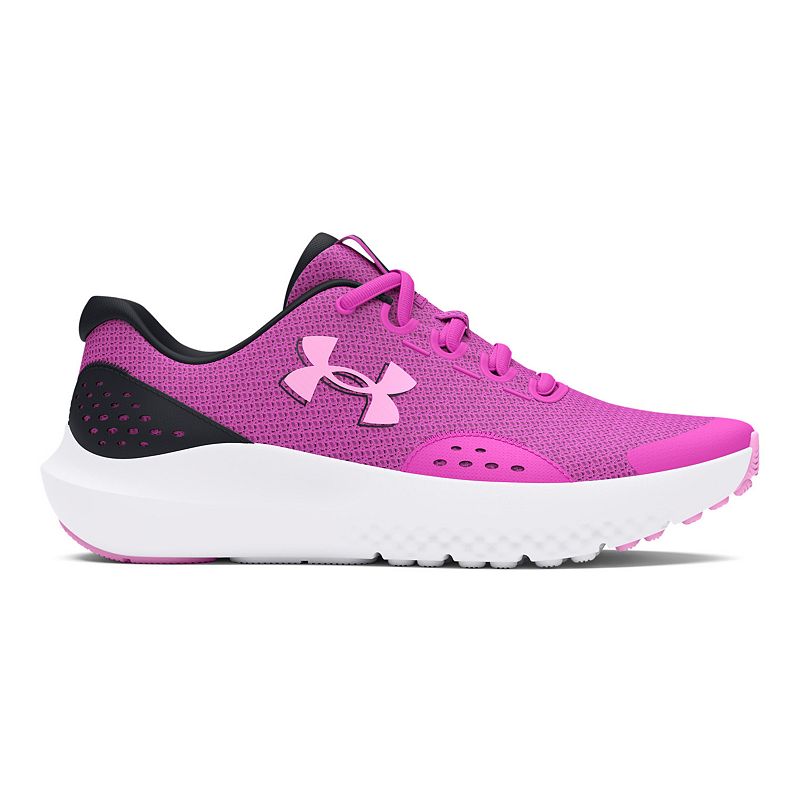 Under Armour Surge 4 Big Kids' Running Shoes, Girl's, Pink Stellar Pink