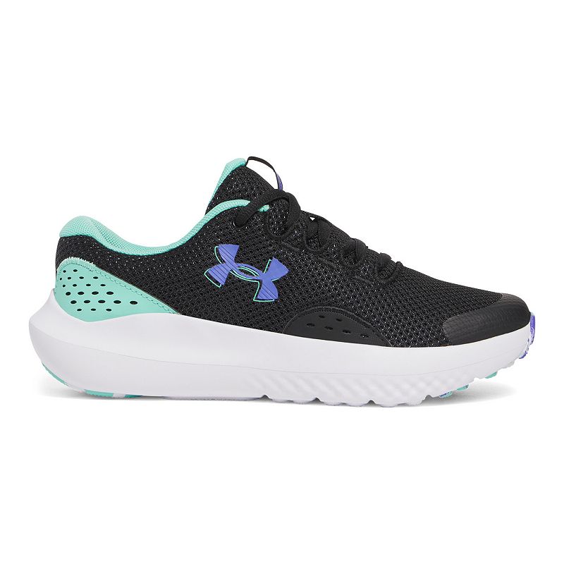 Under Armour Surge 4 Big Kids' Running Shoes, Girl's, Size: 6, Virtual Purple