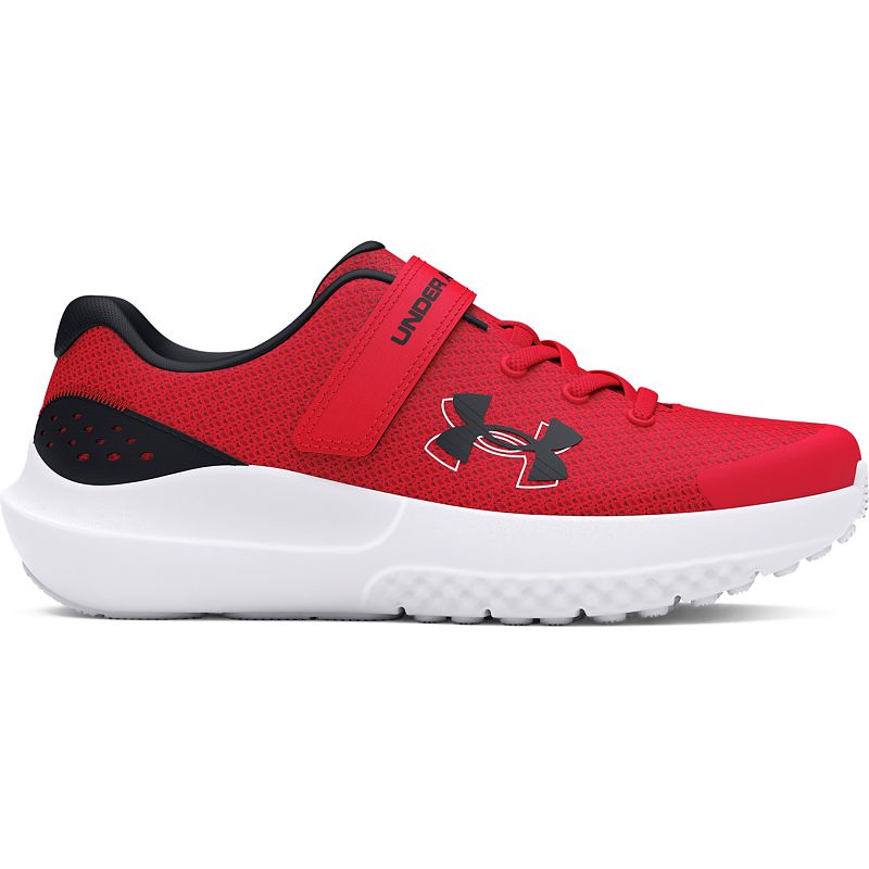 Under Armour Surge 4 AC Little Kids' Running Shoes, Boy's, Size: 3, Red Black Black