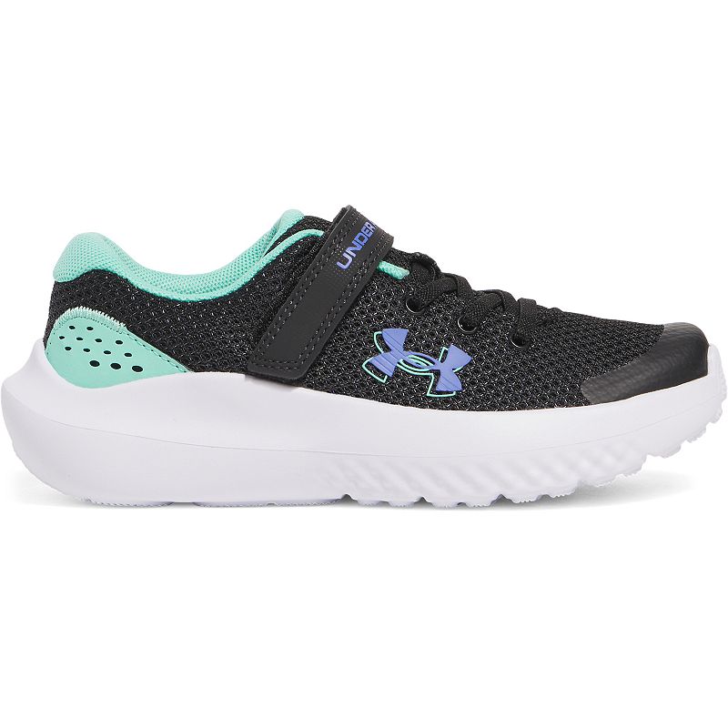 Under Armour Surge 4 AC Little Kids' Running Shoes, Girl's, Size: 13, Virtual Purple
