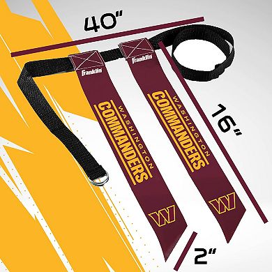 Franklin Sports NFL Washington Commanders Flag Football Set