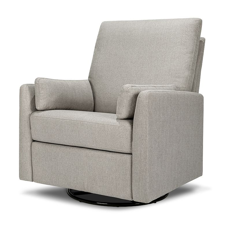carter's by davinci ethan swivel recliner - performance gray linen