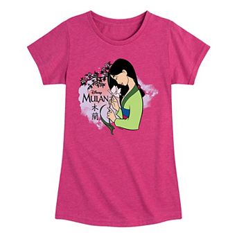 Disney's Girl Long Sleeve Mulan Blossoms Tee