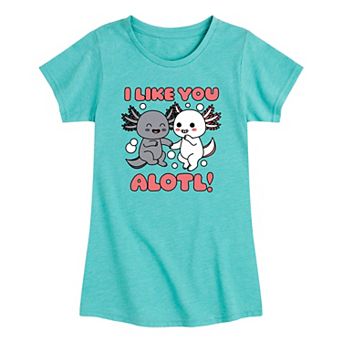 Girls 7-16 I Like You Alotl Graphic Tee