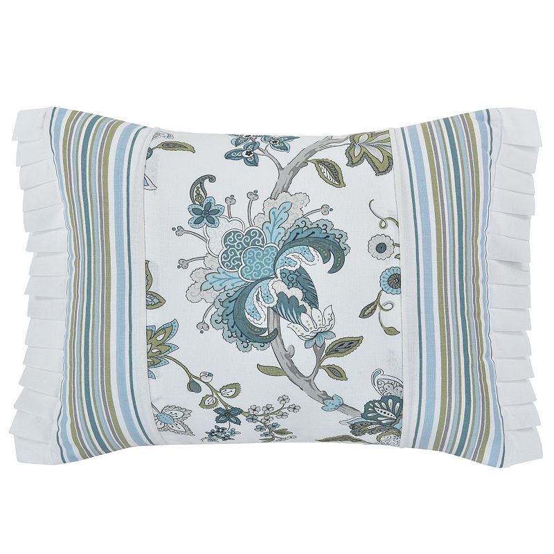 Five Queens Court Rosie Boudoir Decorative Throw Pillow, Blue, Fits All