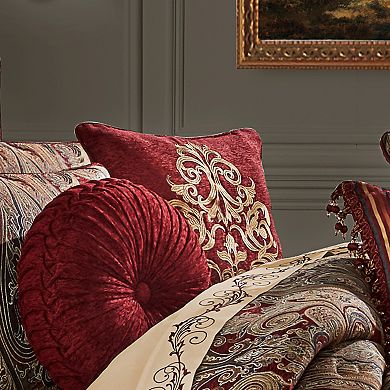 Five Queens Court Georgia Embellished Decorative Throw Pillow