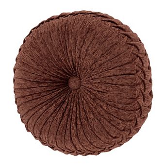 Five Queens Court Harvena Tufted Round Decorative Throw Pillow