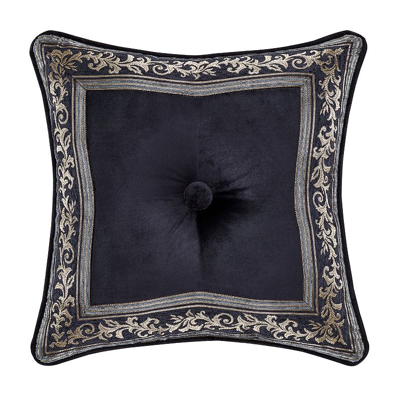 Five Queens Court Manila 18 Square Decorative Throw Pillow, Blue, Fits A