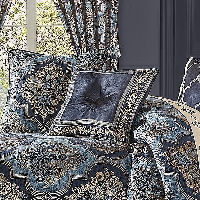 Five Queens Court Manila 18" Square Decorative Throw Pillow