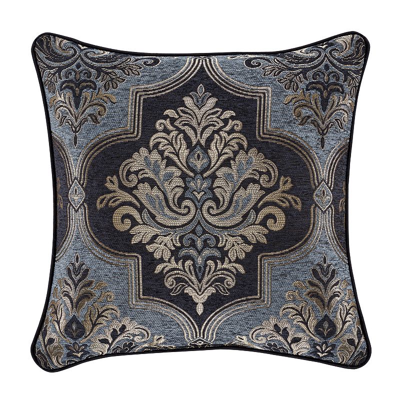 Five Queens Court Manila 20 Square Decorative Throw Pillow, Blue, Fits A