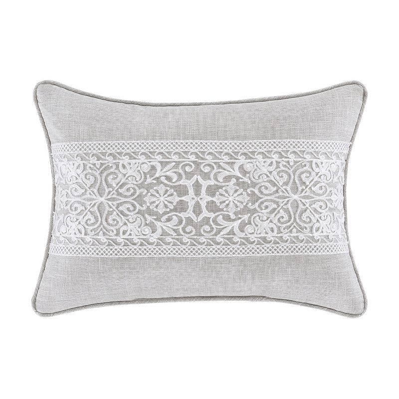 Five Queens Court Annie Boudoir Decorative Throw Pillow, Beig/Green, Fits A