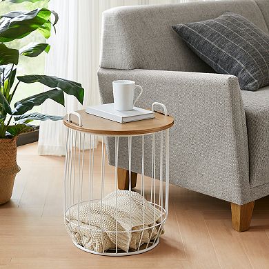 Madison Park Hayden Basket Side Table