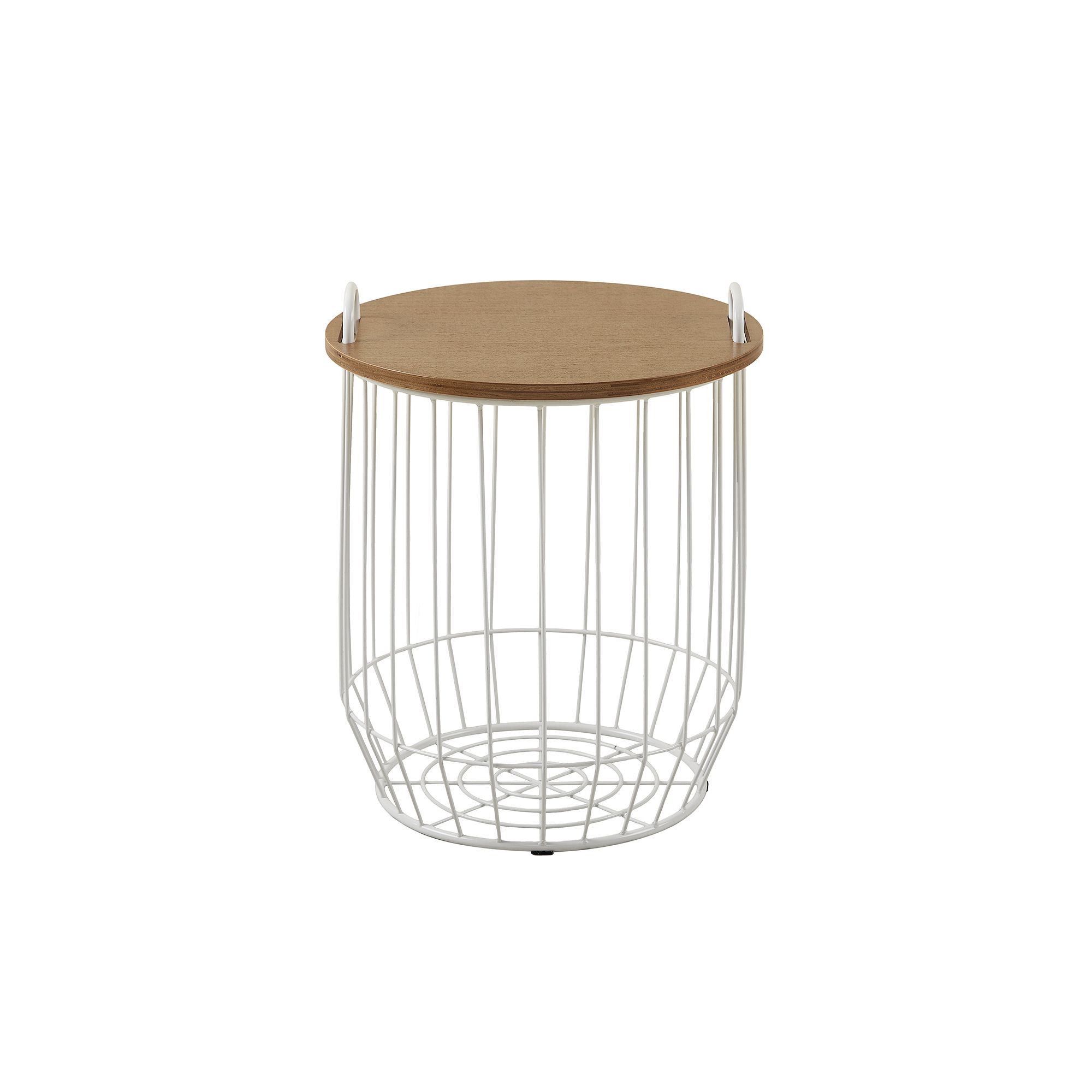 Madison Park Hayden Basket Side Table, Natural