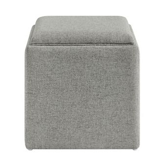 Madison Park Frances Square Storage Ottoman