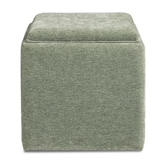 Madison Park Frances Square Storage Ottoman