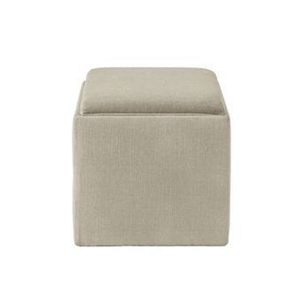 Madison Park Frances Square Storage Ottoman