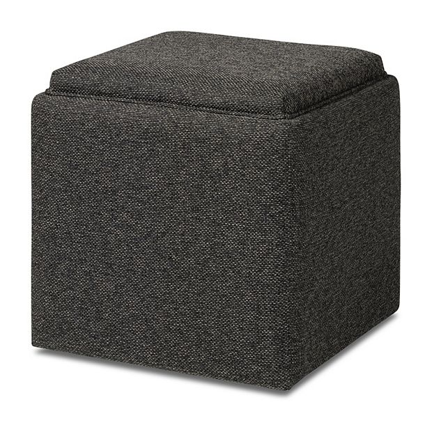 Madison Park Frances Square Storage Ottoman