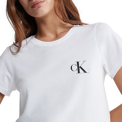 Tシャツ・カットソー ^ ^ Women's Archive Logo Crewneck Short Sleeve T- Women's Calvin Klein Archive Logo Crewneck Sleep T-ShirtQS7182
