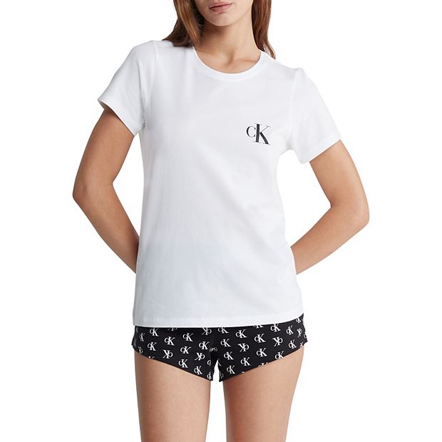 Tシャツ・カットソー ^ ^ Women's Archive Logo Crewneck Short Sleeve T- Women's Calvin Klein Archive Logo Crewneck Sleep T-ShirtQS7182