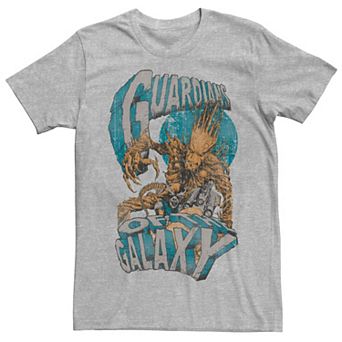 Men's Marvel Guardians Of The Galaxy Vintage Comic Characters Graphic Tee