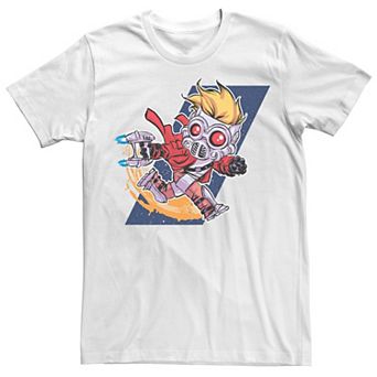 Men's Marvel Guardians Of The Galaxy Kawaii Star Lord Graphic Tee