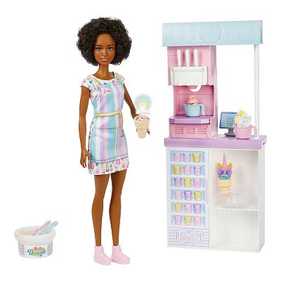 Barbie You Can Be Anything Doll and Ice Cream Shop Playset