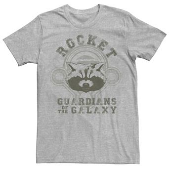 Men's Marvel Guardians Of The Galaxy Rocket Collegiate Graphic Tee