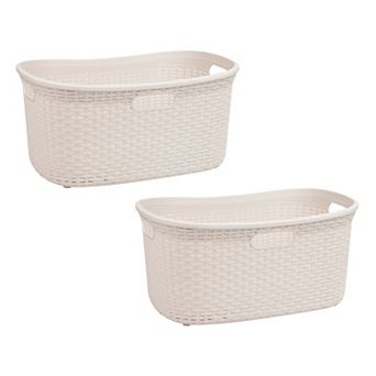 Mind Reader Woven Laundry Basket Collection 2 pc Set