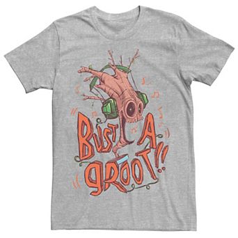Men's Marvel Guardians Of The Galaxy Bust A Groot Graphic Tee