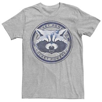 Men's Marvel Guardians Of The Galaxy Rocket Raccoon Badge Graphic Tee