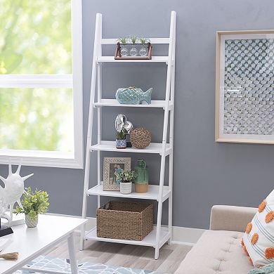 Linon Charlotte 5-Tier Bookshelf