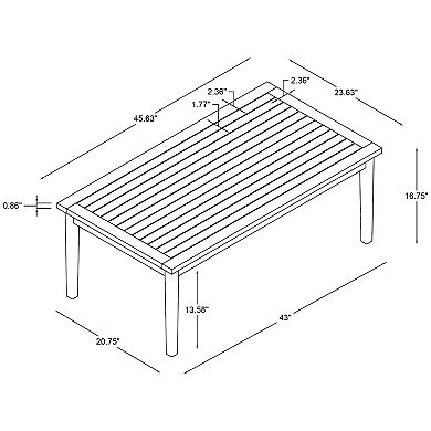Linon Teagon Coffee Table