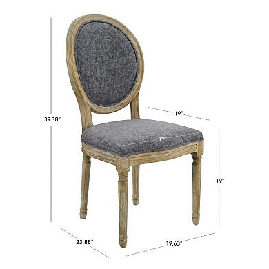 Linon 2-piece Avalon Oval Back Chair Set