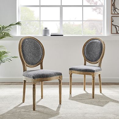 Linon 2-piece Avalon Oval Back Chair Set