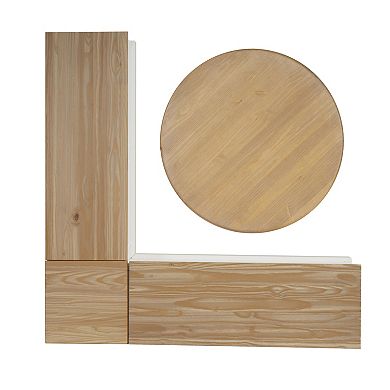 Linon Tobin Backless Corner Nook Set